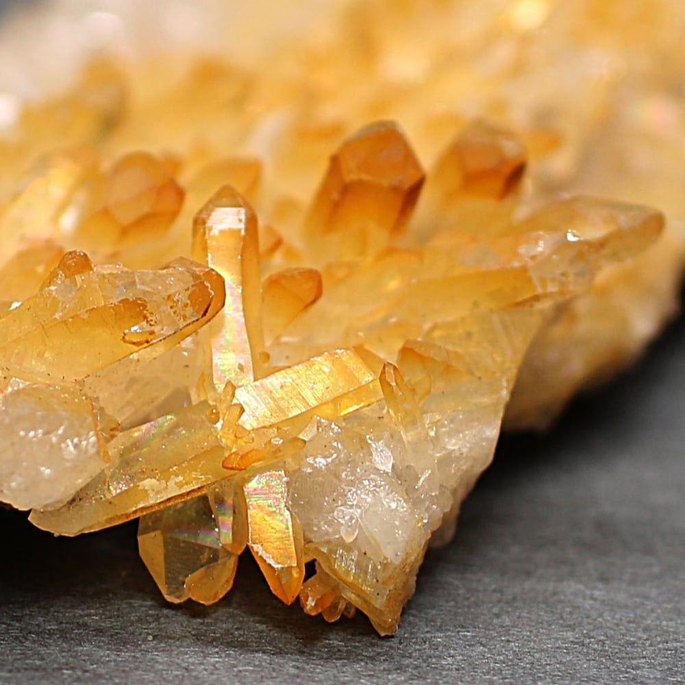 インド/マニカラン産ヒマラヤ水晶ゴールデンヒーラークラスター