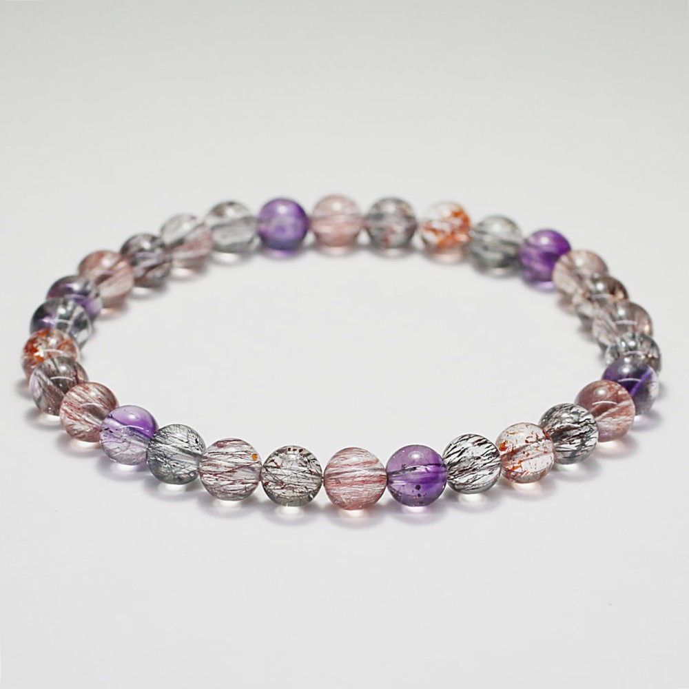 高品質+]ミックススーパーセブンブレスレット（約6mm玉） - 埼玉県吉川