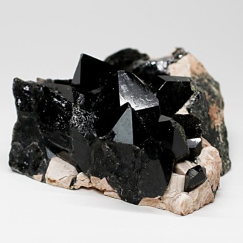 中国/山東省産モリオン（黒水晶）クラスター（未加工原石、群晶