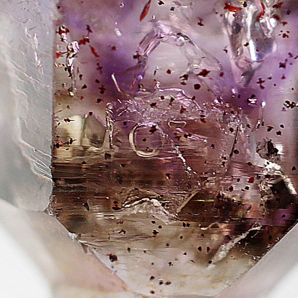 マダガスカル産]スーパーセブン原石ナチュラルポイント/水入りセプター