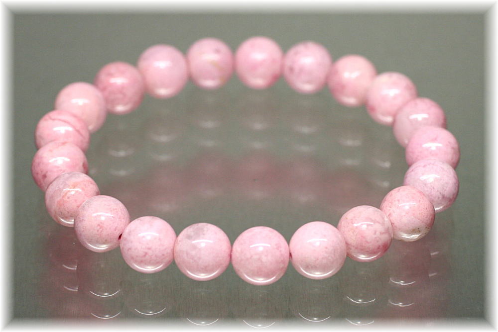 桜ロードナイトシリカブレスレット（約9mm玉） - 埼玉県吉川市の天然石
