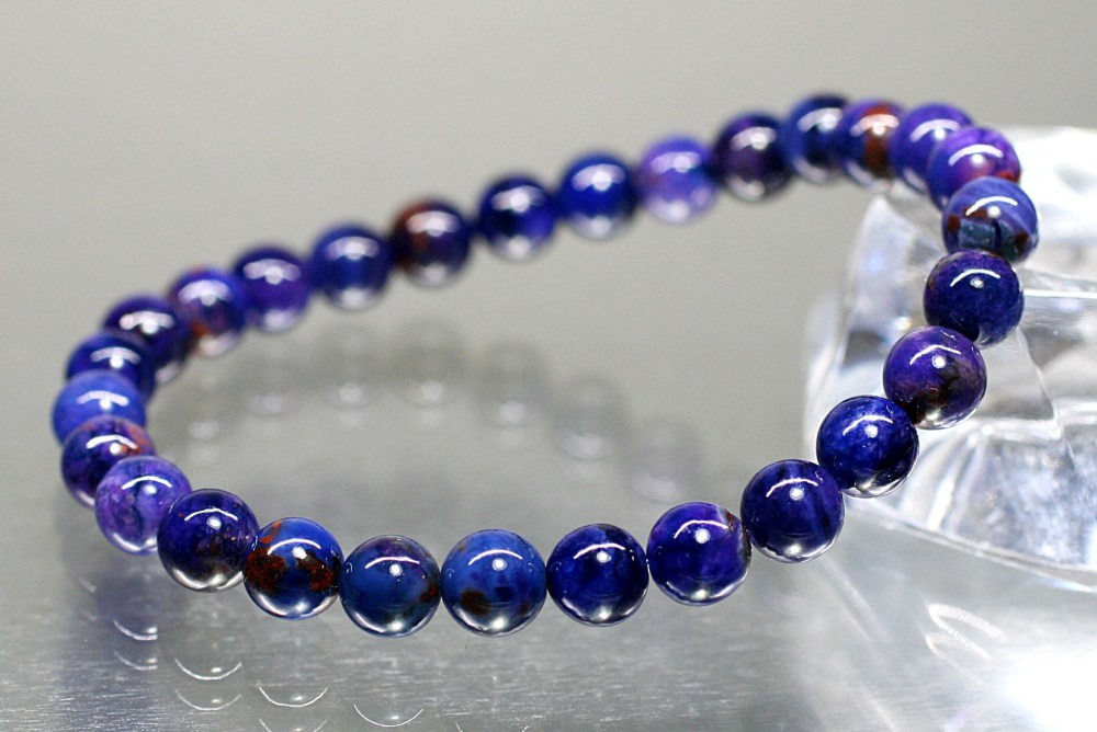 高品質]ブルースギライトブレスレット（約6mm玉） - 埼玉県吉川市の