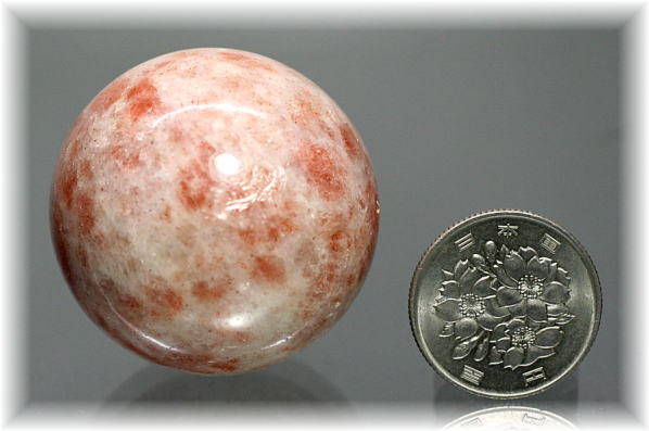 インド産]サンストーン丸玉/スフィア - 埼玉県吉川市の天然石専門店