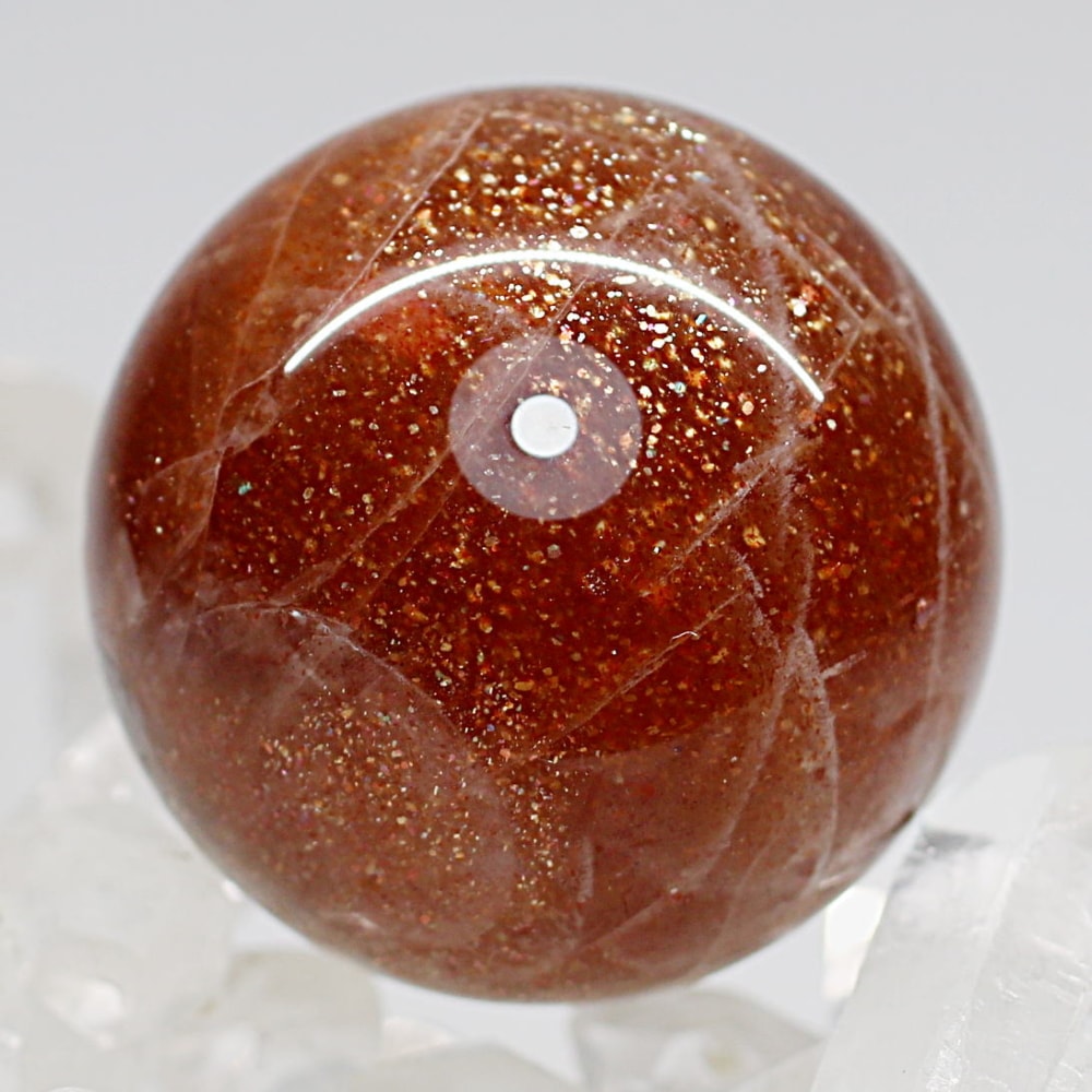 タンザニア産]サンストーン丸玉/スフィア（直径約32.4mm） - 埼玉県