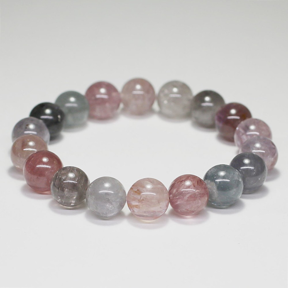 高品質]天然マルチカラースピネルブレスレット（約11mm玉） - 埼玉県