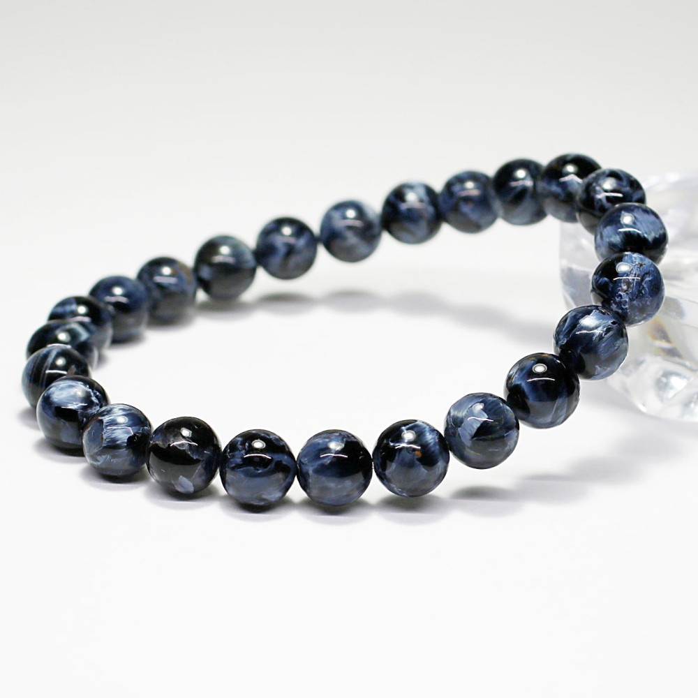 トップクォリティ]ブルーピーターサイトブレスレット（約8mm玉