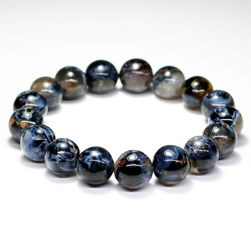 高品質]ピーターサイトシリカブレスレット（約12.5mm玉） - 埼玉県吉川