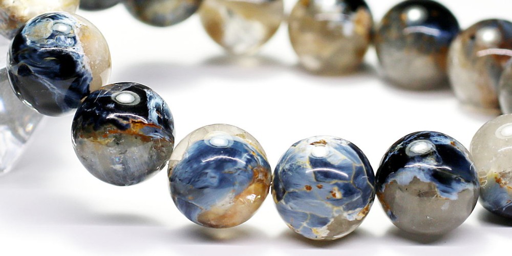 高品質]ピーターサイトシリカブレスレット（約13mm玉） - 埼玉県吉川市