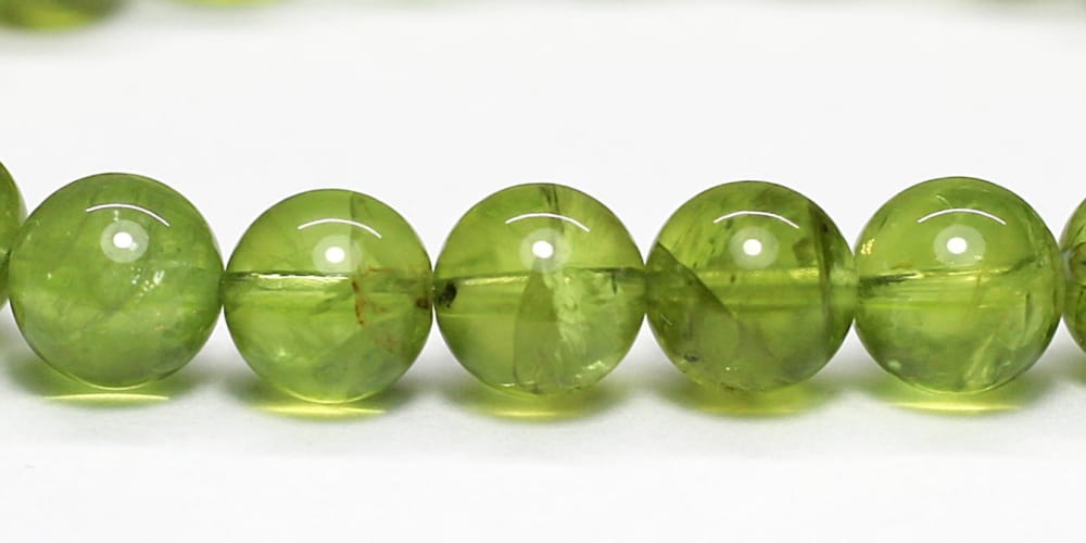 高品質+]ペリドットブレスレット（約8.5mm玉） - 埼玉県吉川市の天然石