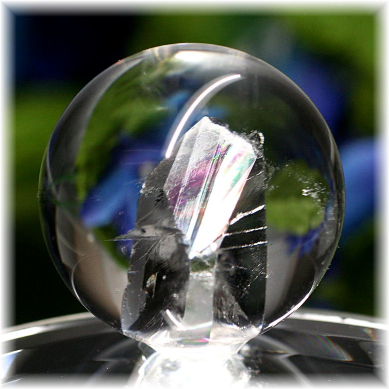 高品質]レインボークォーツインクォーツ丸玉/スフィア - 埼玉県吉川市