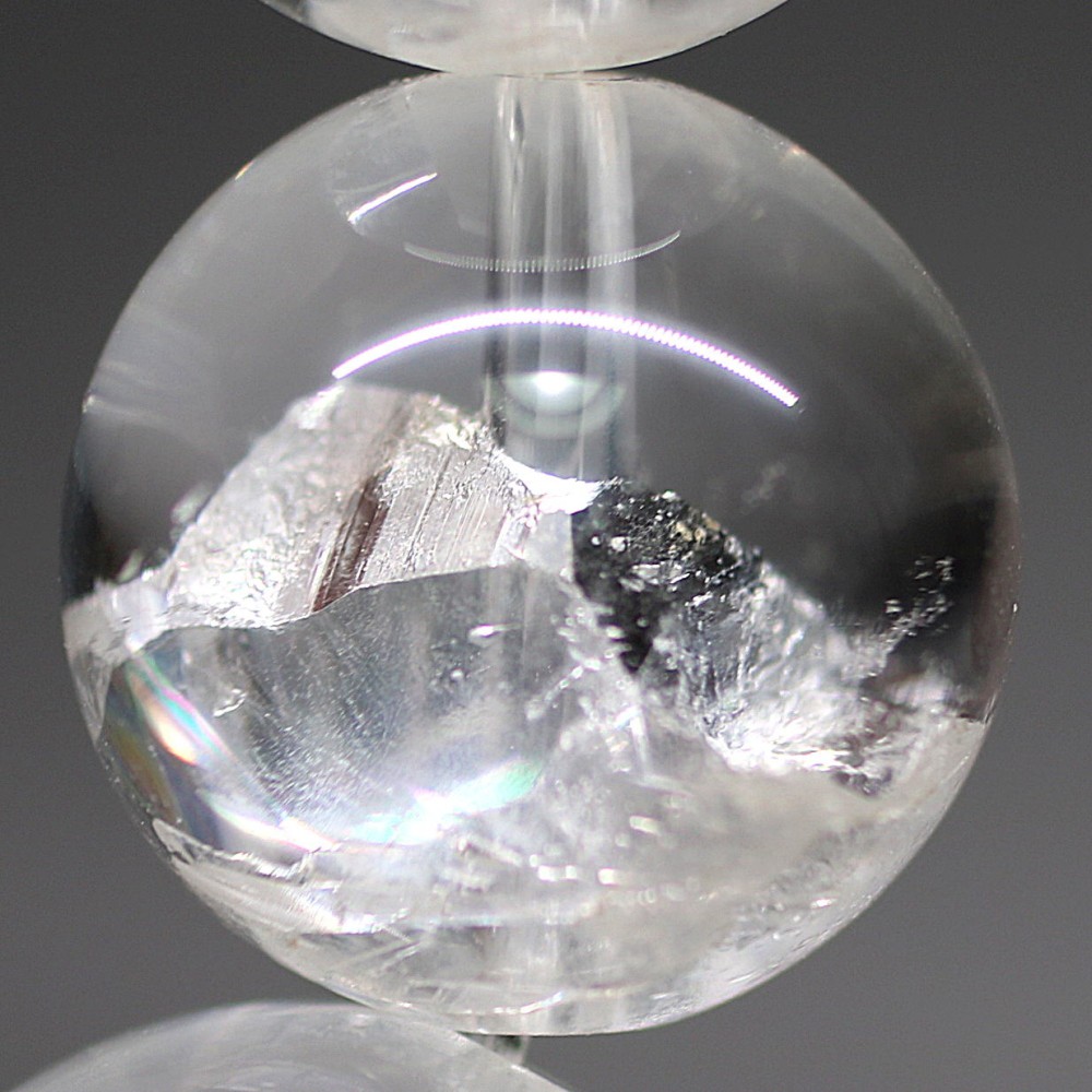 トップクォリティ]クォーツインクォーツブレスレット（約12mm玉