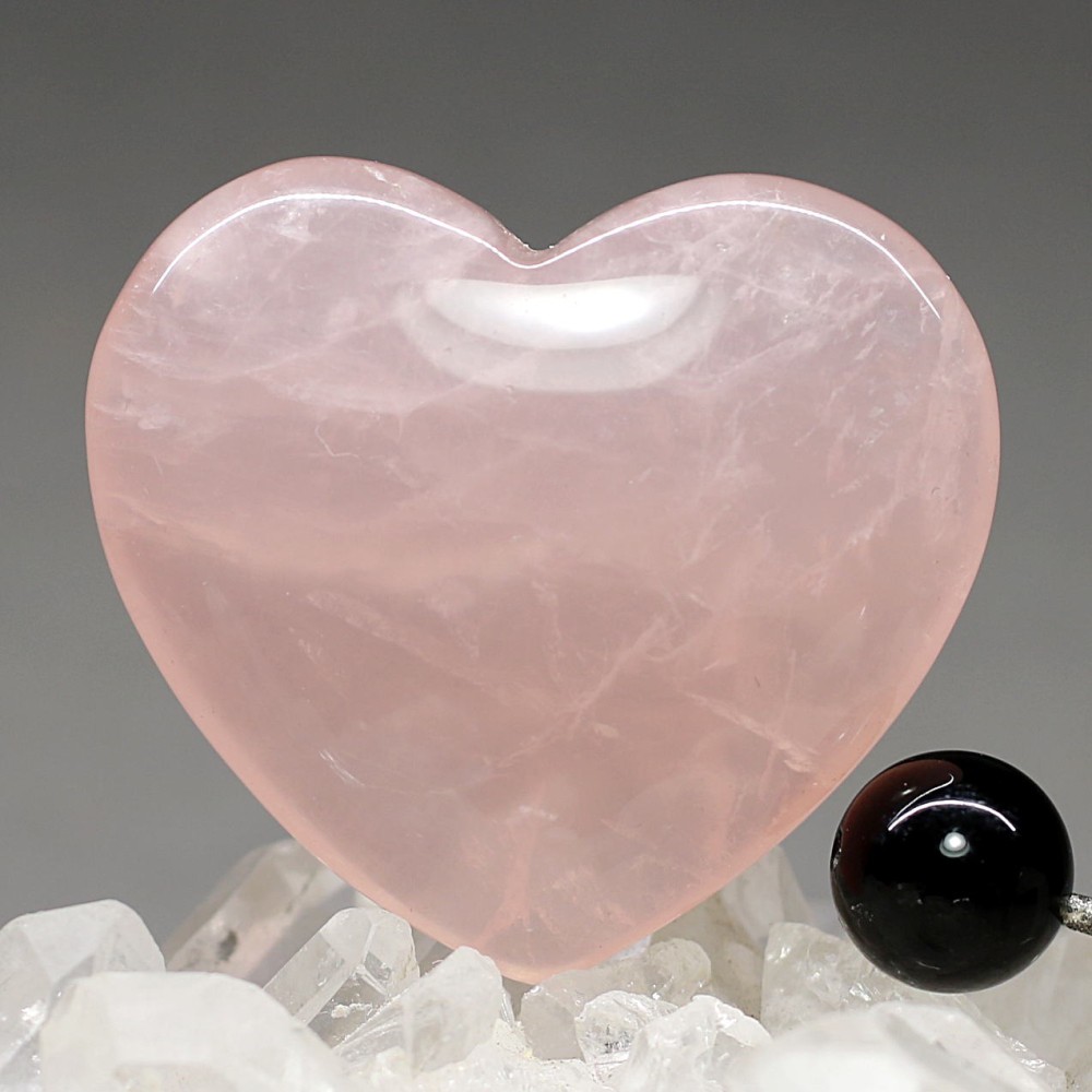 ブラジル産]ローズクォーツハートシェイプ - 埼玉県吉川市の天然石専門