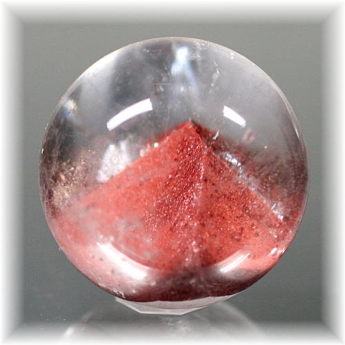 ブラジル産]レッドファントムクォーツ丸玉/スフィア - 埼玉県吉川市の