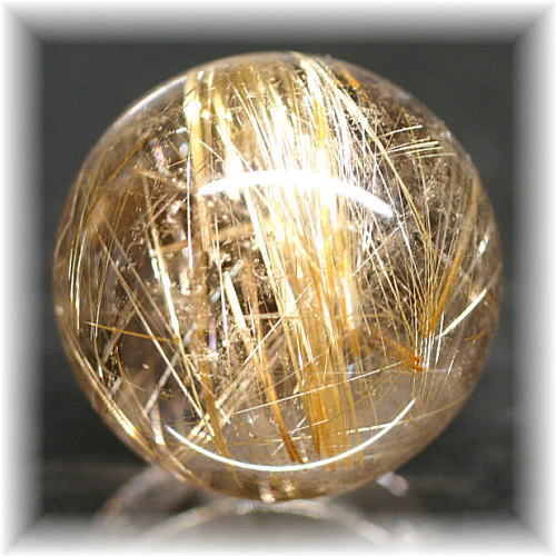 ゴールドルチルクォーツ丸玉/スフィア - 埼玉県吉川市の天然石専門店
