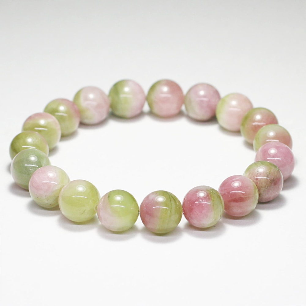 高品質]ウォーターメロントルマリンブレスレット（約10mm玉） - 埼玉県