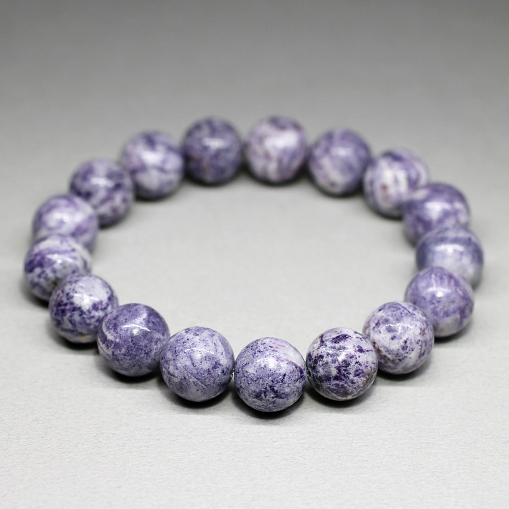 高品質]ティファニーストーンブレスレット（約12.5mm玉） - 埼玉県吉川