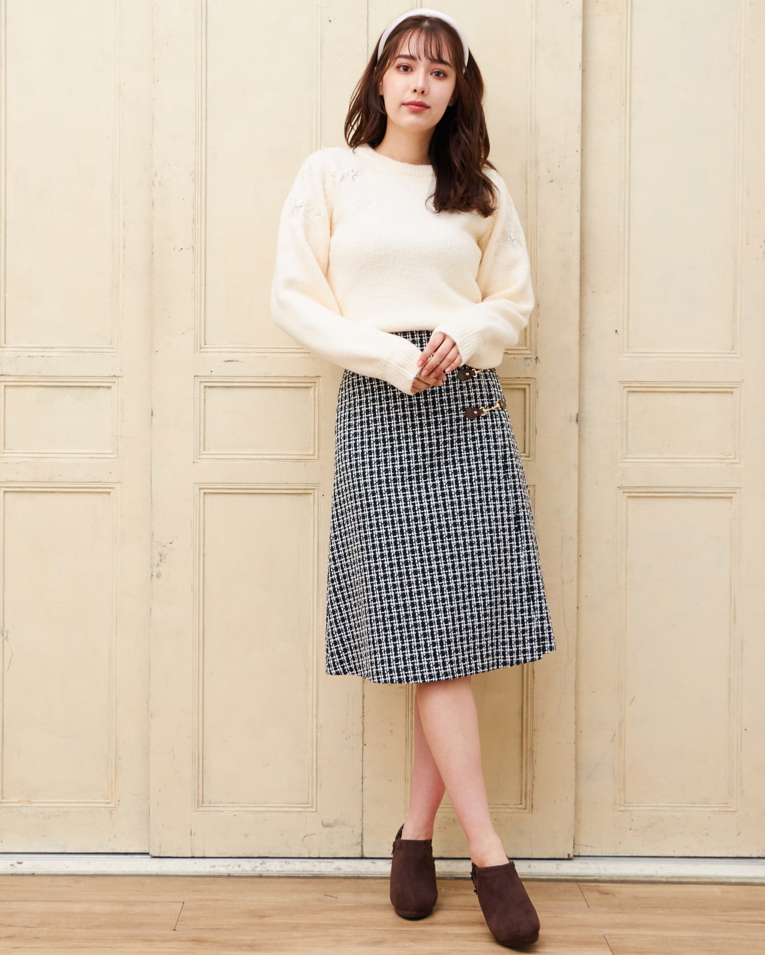 ビット付ツイード／スカート｜allamanda(アラマンダ) 公式通販｜INGNI