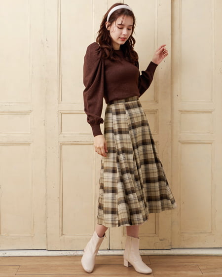 チェック柄マーメイド／スカート｜allamanda(アラマンダ) 公式通販