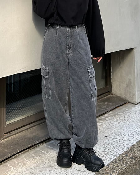 コーディネート ハーフジップ胸ロゴショート丈フリーストップス,デニム