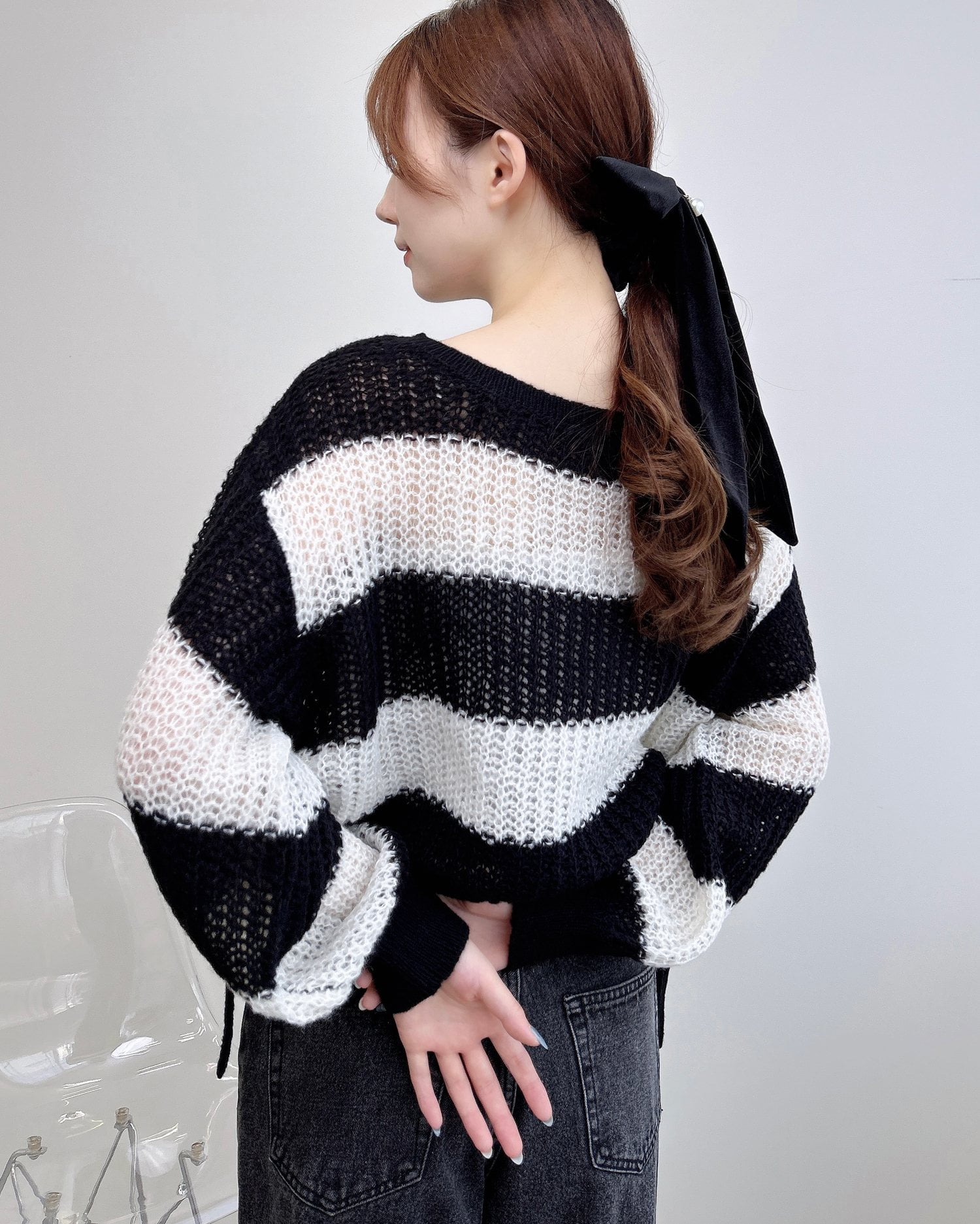 ドロストモヘアボーダーニット｜INGNI(イング) 公式通販｜INGNI STORE