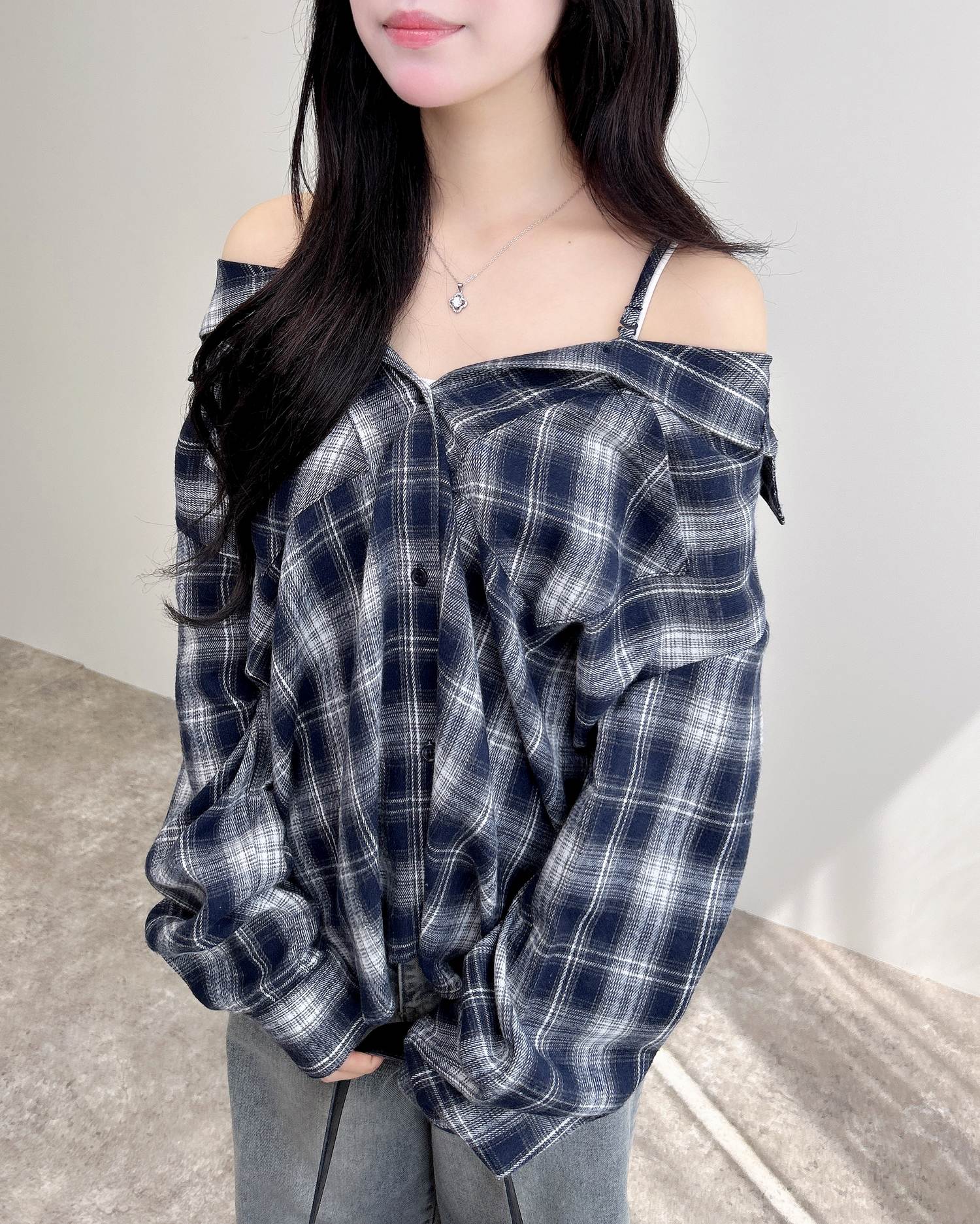 2Wayオフショルチェック柄シャツ／A｜INGNI(イング) 公式通販｜INGNI STORE