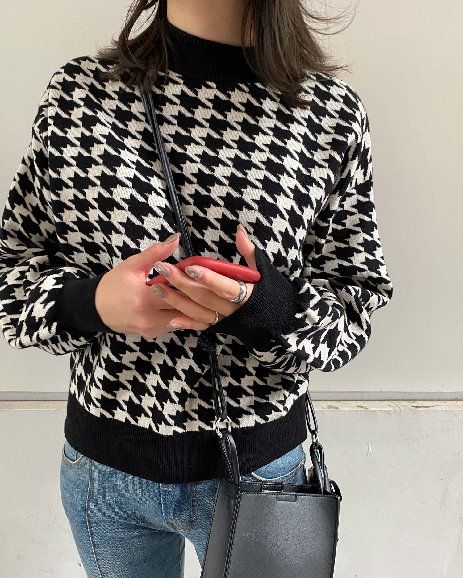 千鳥格子柄クルーネック／ニット｜INGNI(イング) 公式通販｜INGNI STORE