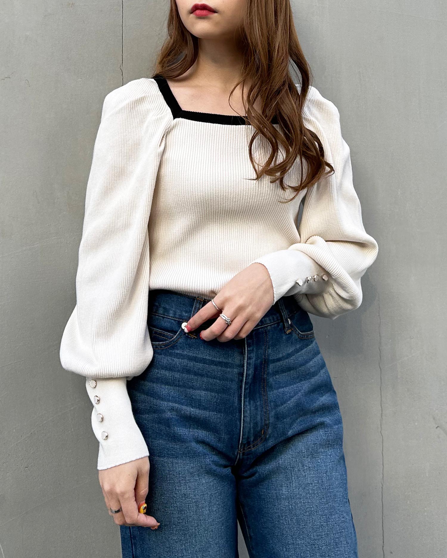 スクエアネックニット｜INGNI(イング) 公式通販｜INGNI STORE