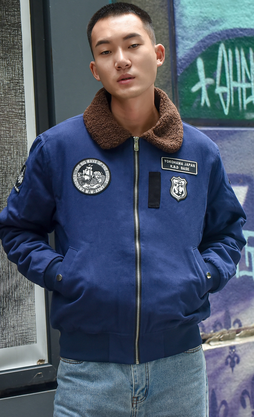 Official Yakuza Like A Dragon Adachi Sherpa Jacket