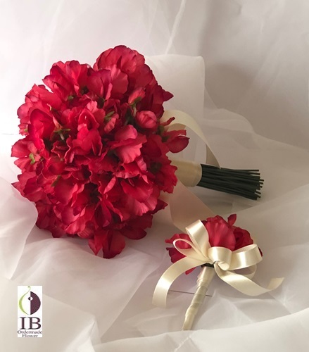 スイトピーのクラッチブーケ190729te | ブリザーブドフラワーの