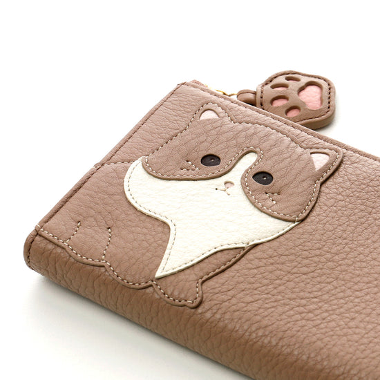 アニマーダ 牛革 L字ファスナー長財布(ネコ) – イビサ オンラインショップ