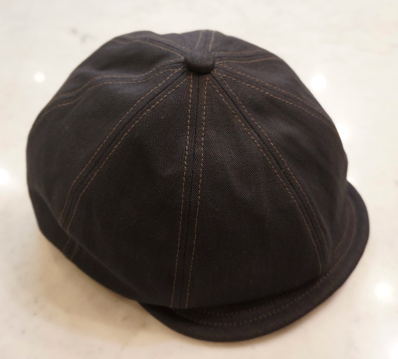 UNION SPECIAL OVERALLS CO. 黒レザーキャスケット UNION SPECIAL