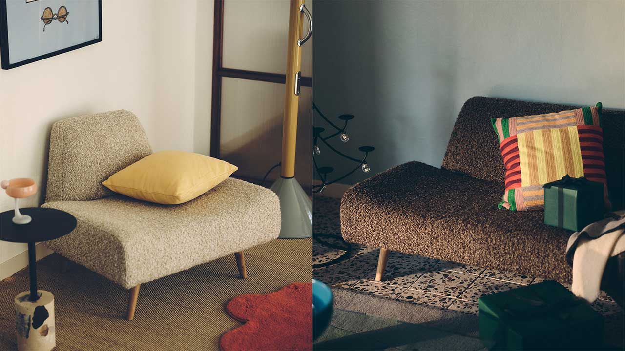 受注生産品】 AO SOFA (1) Fluffy Beige×Ivory｜1人掛け｜IDEE SHOP Online