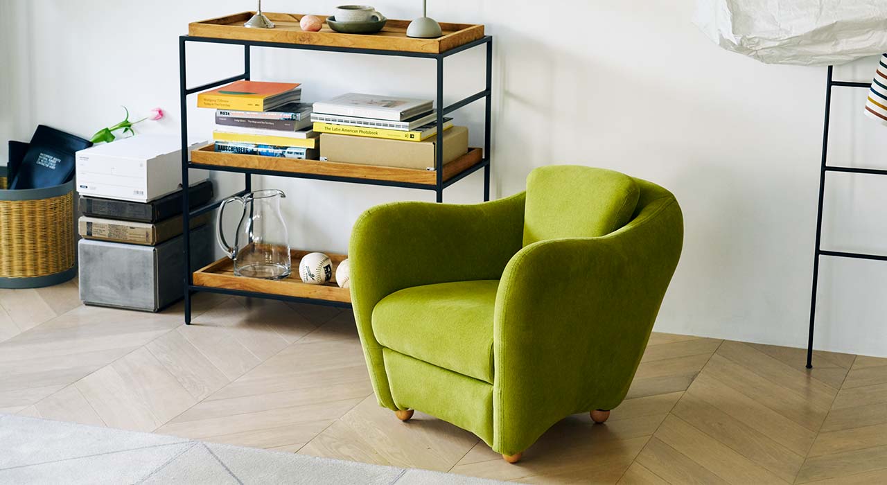 MINI MILLER ARM CHAIR Blue Gray｜1人掛け｜IDEE SHOP Online