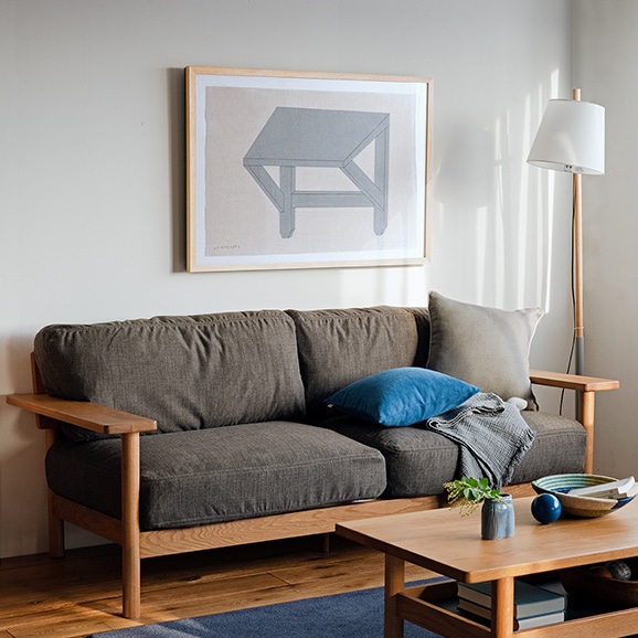 在庫品】DIMANCHE SOFA (C3) Gray｜3人掛け｜IDEE SHOP Online
