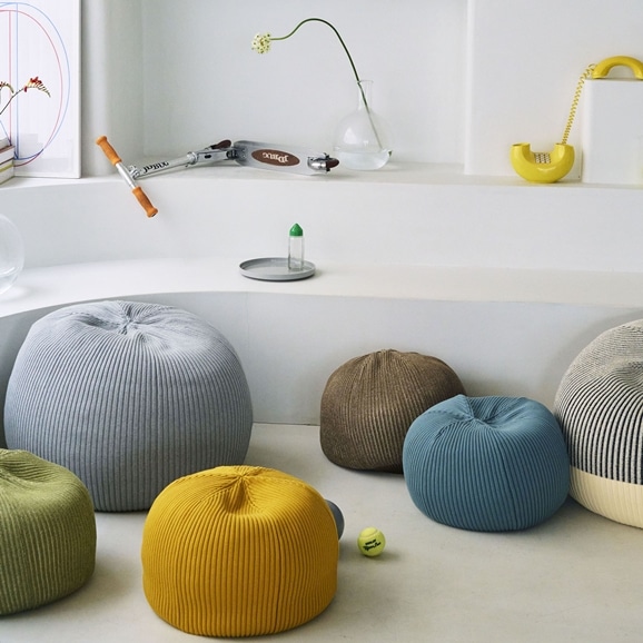 MINI PUUF Blue gray｜1人掛け｜IDEE SHOP Online