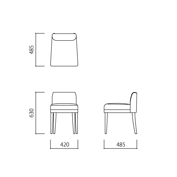 受注生産品】 LOW BACK CHAIR｜リビング・ダイニングチェア｜IDEE SHOP