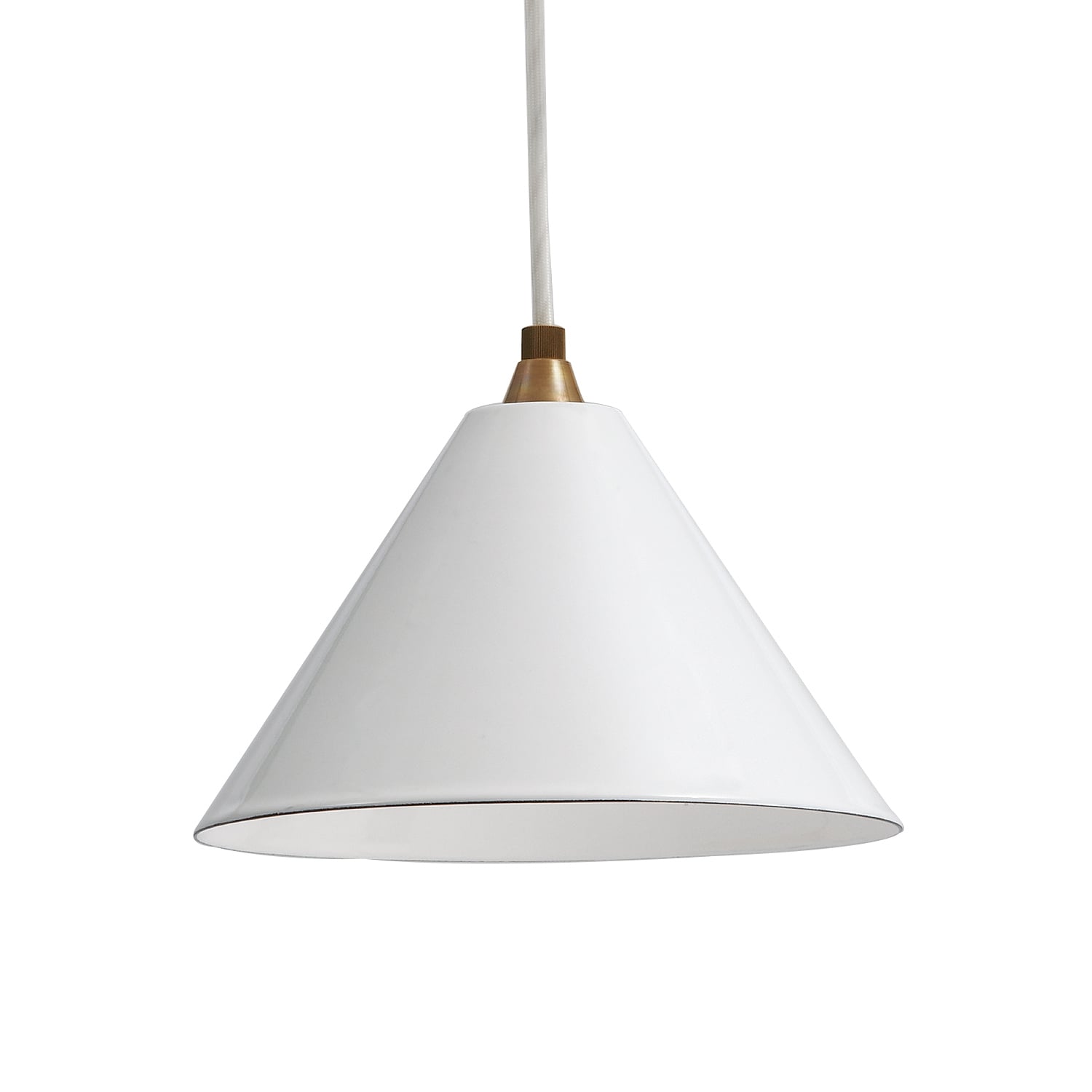 PORCELAIN ENAMELED IRON LAMP White｜ペンダントランプ｜IDEE SHOP Online