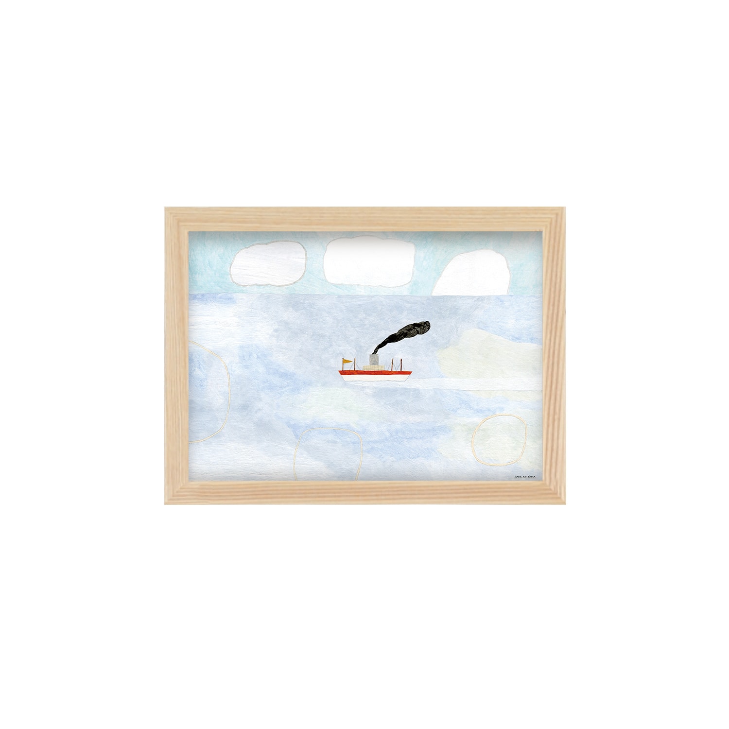 定番品】秋山花 「A ship 船」｜ポスター｜IDEE SHOP Online