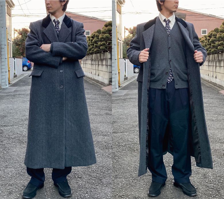 Lサイズ ブルックスブラザーズ ロングチェスターコート 着丈113