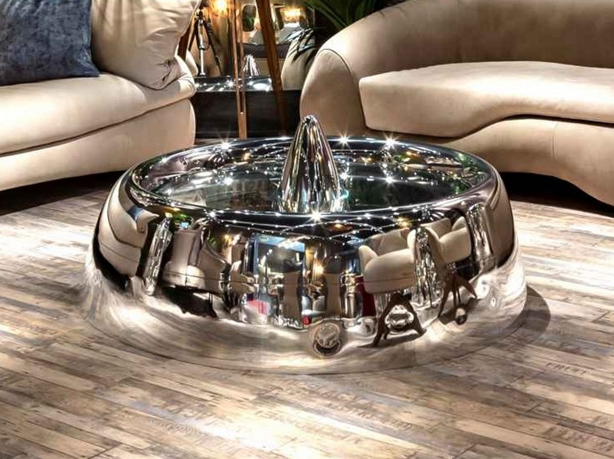 Coffee table made with airplane parts | IDFdesign
