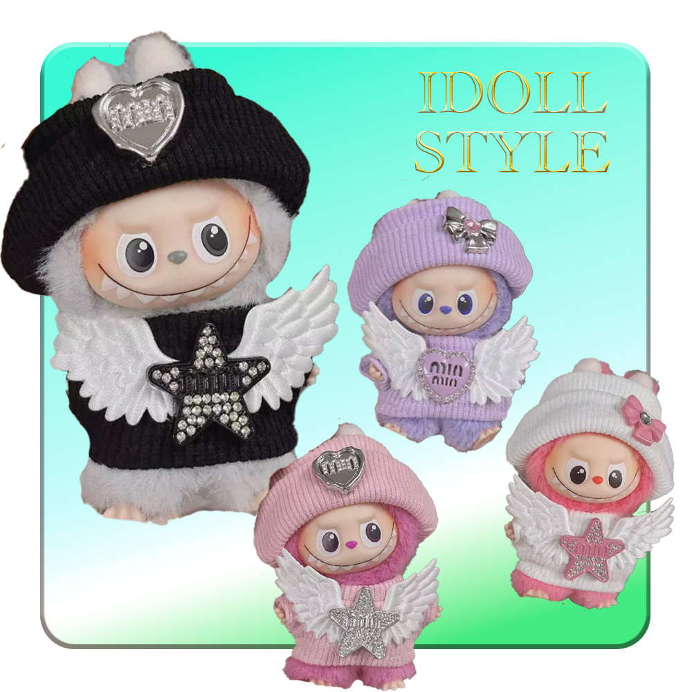 Mini Labubu/ お洋服セット 015 アルファベットラブブ PIN FOR LOVE