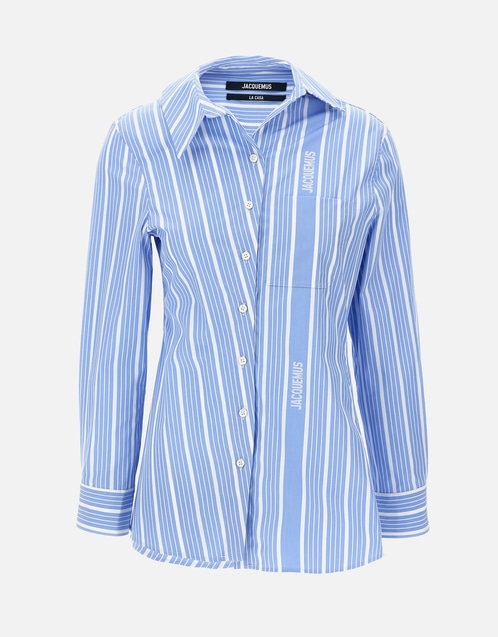 Jacquemus ラパブロコットンストライプシャツ () IFCHIC.COM