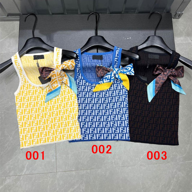 フェンディ ニットベストFendi タンクトップ レディース トップス