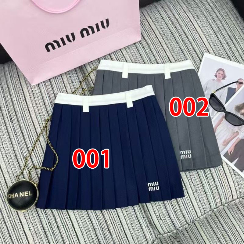 ブランド MIUMIU プリーツスカート ミュウミュウミニスカート