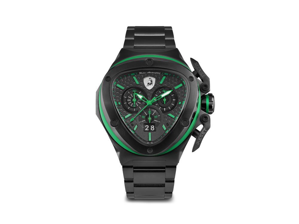 Tonino Lamborghini Spyder X Green Quartz Watch, 53 mm, Chrono