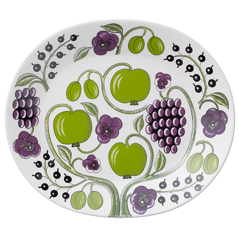 パラティッシ オーバルプレート 36cm パープルiittala/Arabia|北欧食器