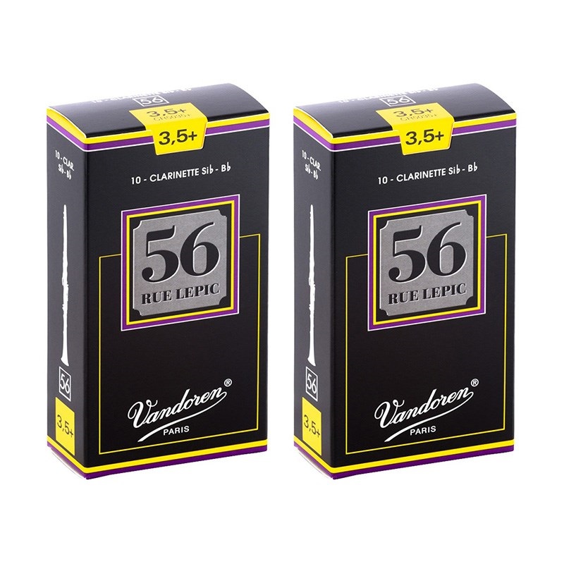 VANDOREN 【2個セット】《硬さ：3.5+》B♭クラリネット用リード