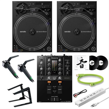 Pioneer DJ PLX-CRSS12 + DJM-S7 スクラッチDJ必需品10点セット