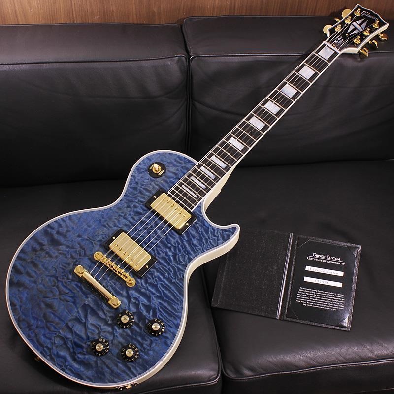 Gibson 1968 Les Paul Custom 5A Quilt Maple Top Gloss Cobalt Trans