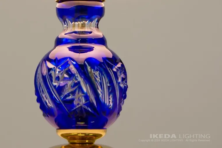 インポート クリスタル スタンドライト （ブルー） ｜ イケダ